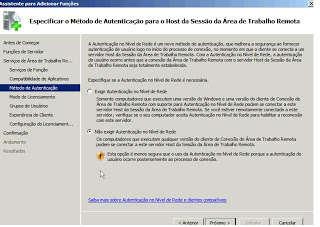 1 - Primeiramente voce devera instalar os serviço de Terminal Server, va ate o gerenciador do servidor e seleciona a função (Serviços da area de trabalho remota) conforme a imagem abaixo.