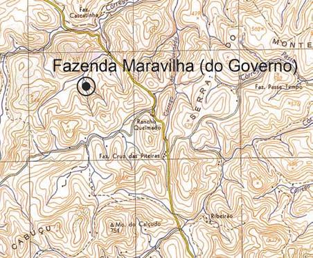 Parceria: denominação Fazenda Maravilha (do Governo) códice AIV - F03 - PS localização Estrada das Marrecas, s/nº município