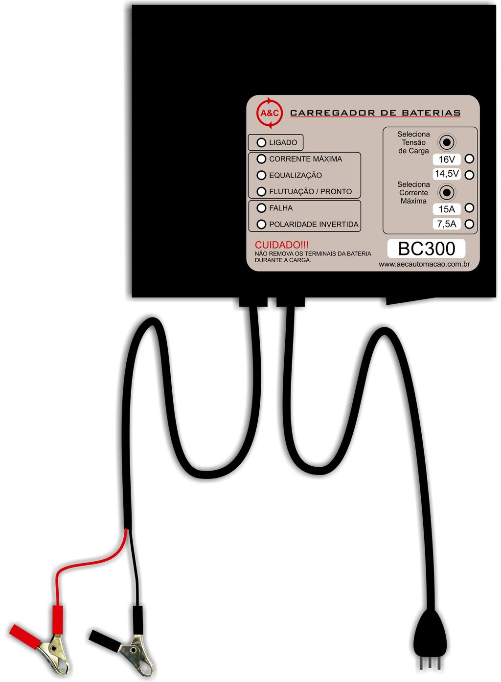 Manual de Instruções Carregador de Baterias BC300W 12V