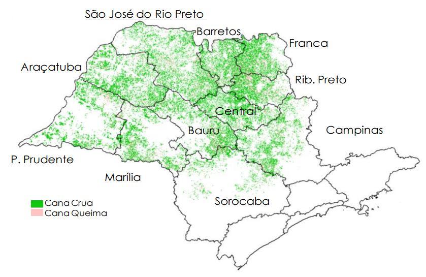 (mecanizada) 65,8% cana queima 2014/2015