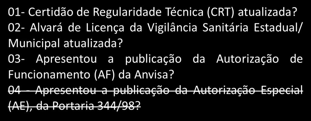 Verificação de