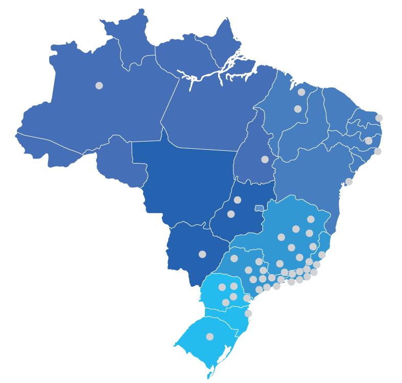 Presença BRMALLS Portfólio de alta qualidade, com grande força e escala regional Regional Nordeste/Norte 13% do NOI da Cia; 8 shoppings em operação, incluindo: Recife (PE); Paralela(BA); Rio Anil