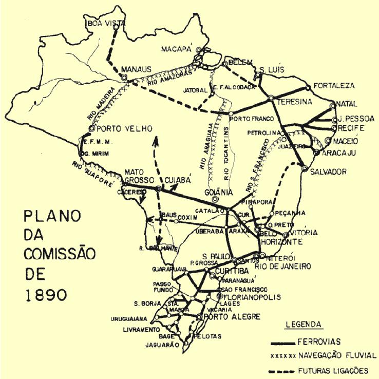 Esse plano serviu de alicerce à atual rede brasileira, em razão das preocupações estratégicas, políticas e econômicas.