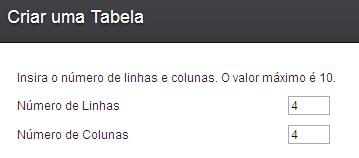 Trabalhando com Tabelas em Apresentações É possível criar uma tabela, inserir, excluir e redimensionar colunas.