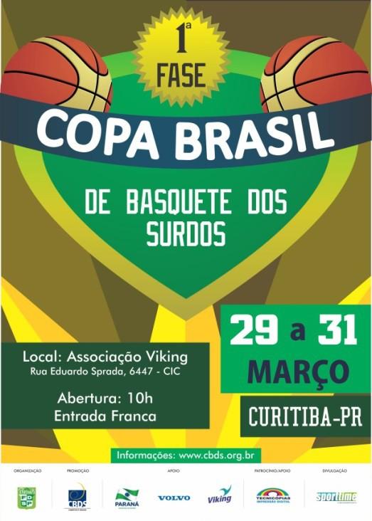 Evento: 1ª FASE DA COPA BRASIL DE BASQUETE DOS SURDOS 2013 Nível: Nacional Data e local: 29 a 31 de março, em Curitiba/PR Participaram nesse evento 31 surdos-atletas e membros técnicos das 4 equipes: