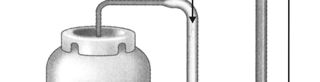 Uma das extremidades está conectada à válvula de saída de gás do botijão. Com relação ao funcionamento desse manômetro, analise as alternativas abaixo e assinale o que for correto.