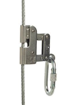 Proteção Contra Quedas Fall Protection SEGURANÇA Trava Quedas CG 535 Aplicação Retenção de quedas em deslocamentos verticais Trava quedas guiado em linha rígida e flexível. Fabricado em aço inox.