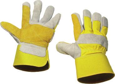 Proteção das Mãos Hand Protection Luva Construtor Fabricada em lona no dorso com uma tira transversal em raspa.