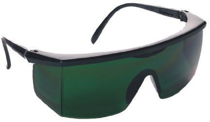 Proteção Visual Visual Protection Óculos de Solda S IRUV TON. 5 Lente única em duropolicarbonato, tonalidade 5 com tratamento antirrisco. Filtra ultravioleta e infravermelho.