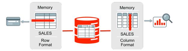 Características do Oracle In- Memory Database 12c Dados colunares em memória