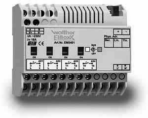 AUTOMAÇÃO RESIDENCIAL EIB/KNX SISTEMA MODULAR MÓDULO DE ENTRADAS 4 canais 230Vac EI0401 MÓDULO DE ENTRADAS 4 canais 24Vac/dc EI0402 MÓDULO CENTRAL 4 canais