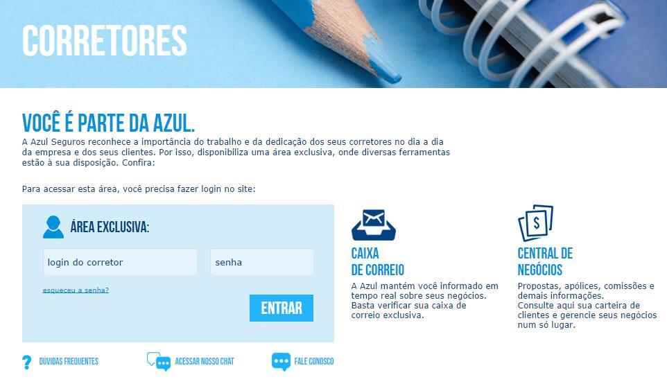 6 de 34 Digite Login e Senha nos campos correspondentes para acessar a área do