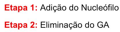 Quando um nucleófilo ataca a C=O, a ligação π C-O quebra e um intermediário é formado. O intermediário é tetraédrico, ou seja, o carbono passa de sp 2 a sp 3.