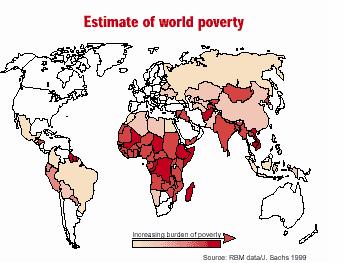 Estimativa da pobreza no mundo