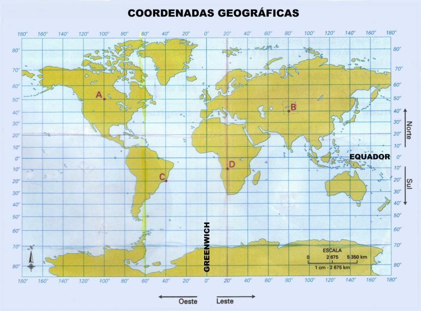 Malha de referência de coordenadas geográficas As Zonas da Terra Para regionalizar