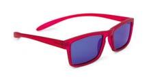 Todos os óculos de sol para criança incluem estojo 8815 01 Fúcsia com lente azul espelhada, M