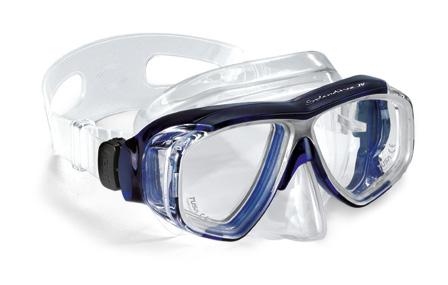 Máscaras de mergulho profissionais 1 Máscara de mergulho M-40 Conforto e adaptação melhorada Nariz em silicone resistente aos raios UV Inclui caixa plástica Distância pupilar total: apróx.