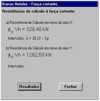 Tela para inserção da distância entre enrijecedores.