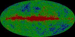 A Radiação Cósmica de Fundo Mapas de Temperatura da Radiação de Fundo do céu: COBE