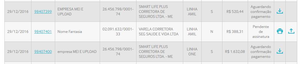 Propostas Analisadas Após a assinatura da proposta, você pode