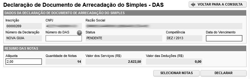 Página 121 de 128 por prestador de serviços que declarou em sua Configuração de Perfil do Contribuinte opção DIFERENTE de: - Optante pelo Simples Nacional. Clique aqui para voltar à página anterior.