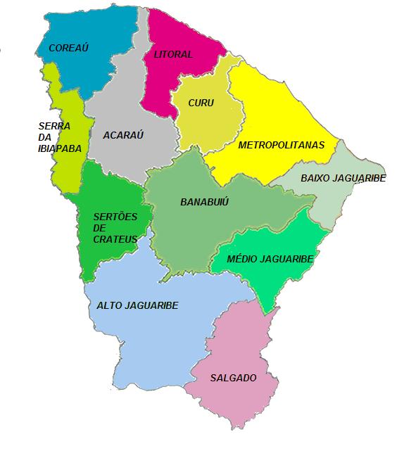 BACIAS HIDROGRAFICAS DO CEARÁ O Ceará possui 148.