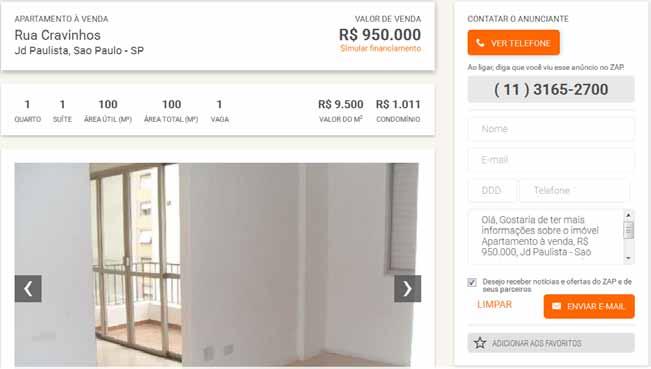 fls. 506 Ii - PESQUISA IMOBILIÁRIA Imóvel 8 Apartamento sito à rua Cravinhos, no bairro do Jardim Paulista, contendo 100,00 m2 de área útil, 3 dormitórios e uma vaga na