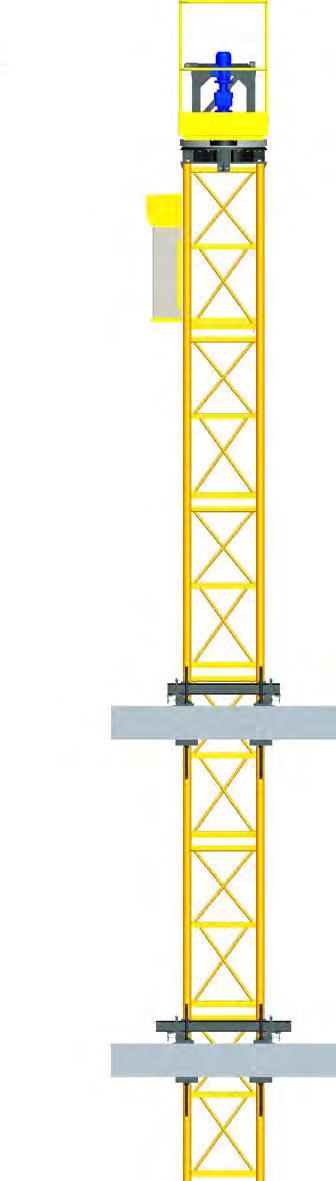 O Terceiro conjunto é utilizado para subir o equipamento na Laje da construção, ou seja, ela precisa estar sempre montada com 2 conjuntos.