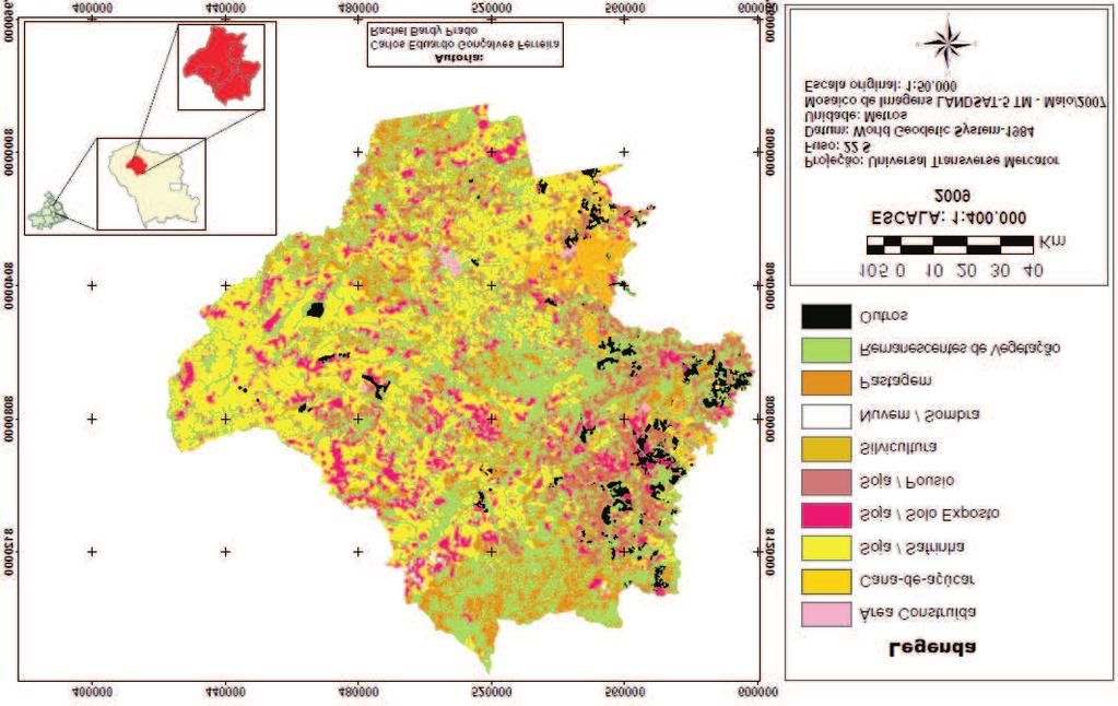 Mapeamento e descrição do padrão de uso e cobertura da terra em