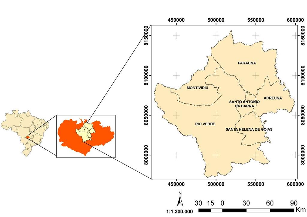 Mapeamento e descrição do padrão de uso e cobertura da terra em municípios do 11 O presente estudo esteve vinculado ao projeto Aduba Brasil- Apoio ao Uso Balanceado de Potássio e Outros Nutrientes na