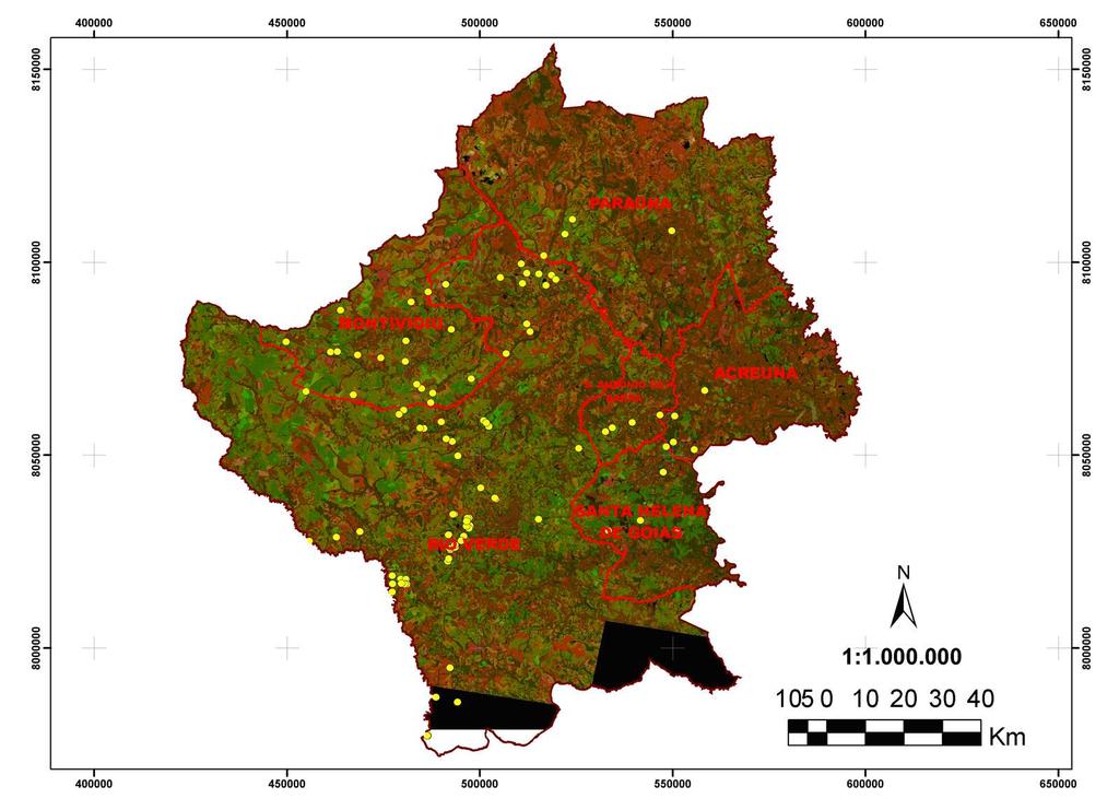 Mapeamento e descrição do padrão de uso e cobertura da terra em municípios do 17 Figura 2.
