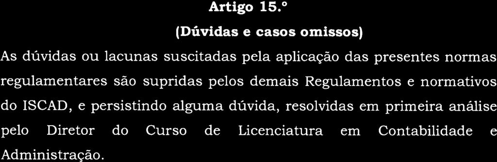 ~ ISCAD Novembro de 2010 e publicado no Diário da República, 2.~ série n.