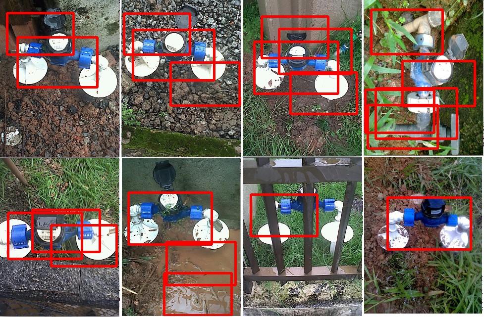 Resultados Figura 9 Detecção de hidrômetros utilizando HOG e SVM.