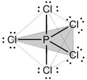 geometria, não muito abordadas no vestibular comum, porém podem aparecer: a) Bipirâmide trigonal Exemplo: PCl 5 Geometria