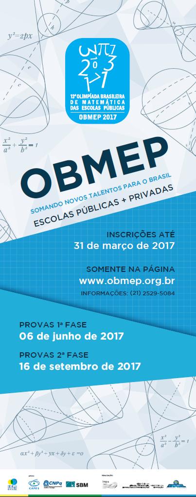 Curiosidades relacionadas com o Cartaz da OBMEP 2017 As esferas de Dandelin A integração das duas maiores competições matemáticas do país, a OBMEP e a OBM, inspirou-nos a anunciar nos quatro cantos