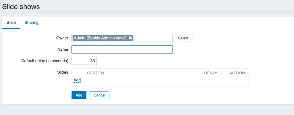 Telas Slide shows Pode-se combinar telas em Slide shows para