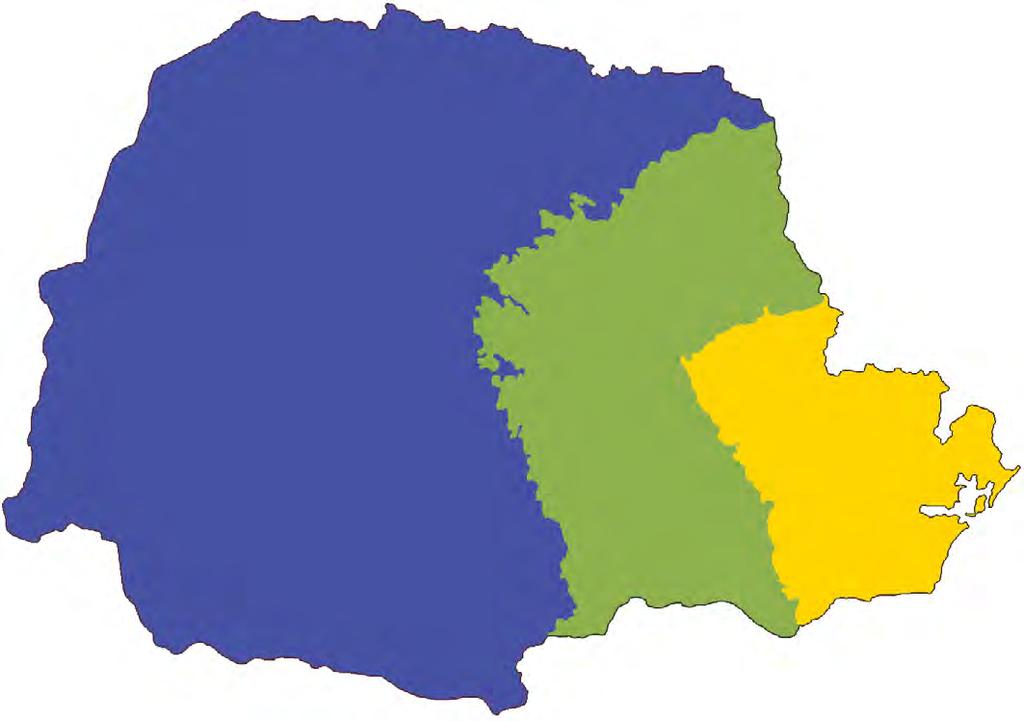 Mesozoico Paleozoico Pré-Cambriano Fig. 3. Mapa geológico simplificado do Estado do Paraná: rochas pré-cambrianas; rochas paleozoicas e rochas mesozoicas.