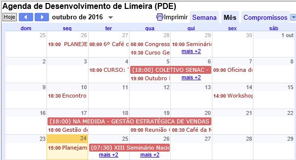 AGENDA DE TRABALHO COMPARTILHADA