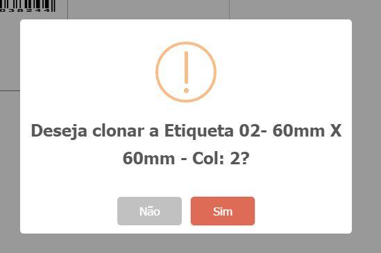 Após realizar a impressão, caso queira imprimir um outro código de produto ou uma etiqueta de modelo diferente, utilize a pesquisa na parte superior da esquerda para isso.