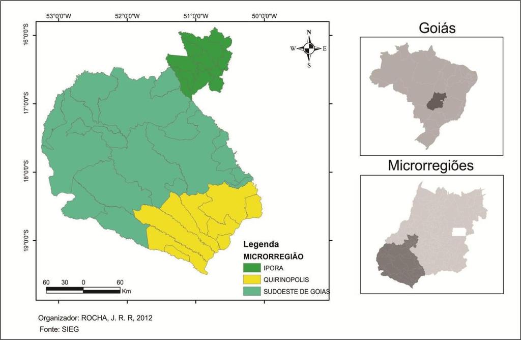 pequeno porte do Cerrado de Goiás, segundo Santos e Videira (2010, p. 03), as cidades com até 100.