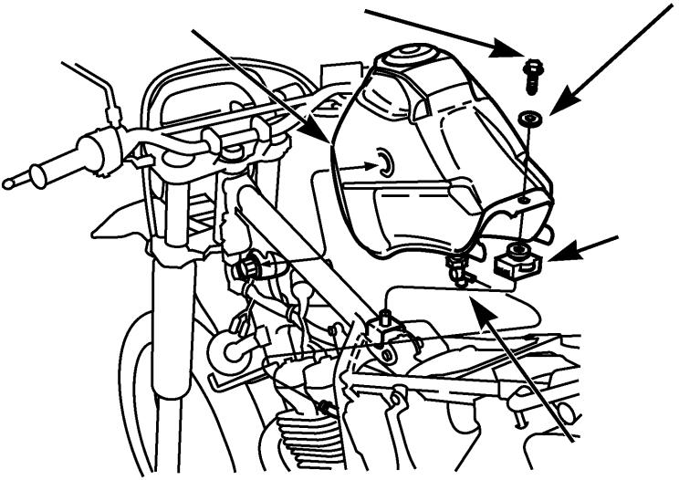 XR250 CHASSI/CARENAGEM/SISTEMA DE ESCAPAMENTO SUPORTE DA PLACA DE LICENSA Remova o assento e as tampas laterais, e a rabeta (veja a página anterior). Desacople o conector 3P da lanterna/luz do freio.