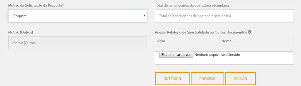 Nova Cotação Detalhe 2 Detalhar dados da cotação.