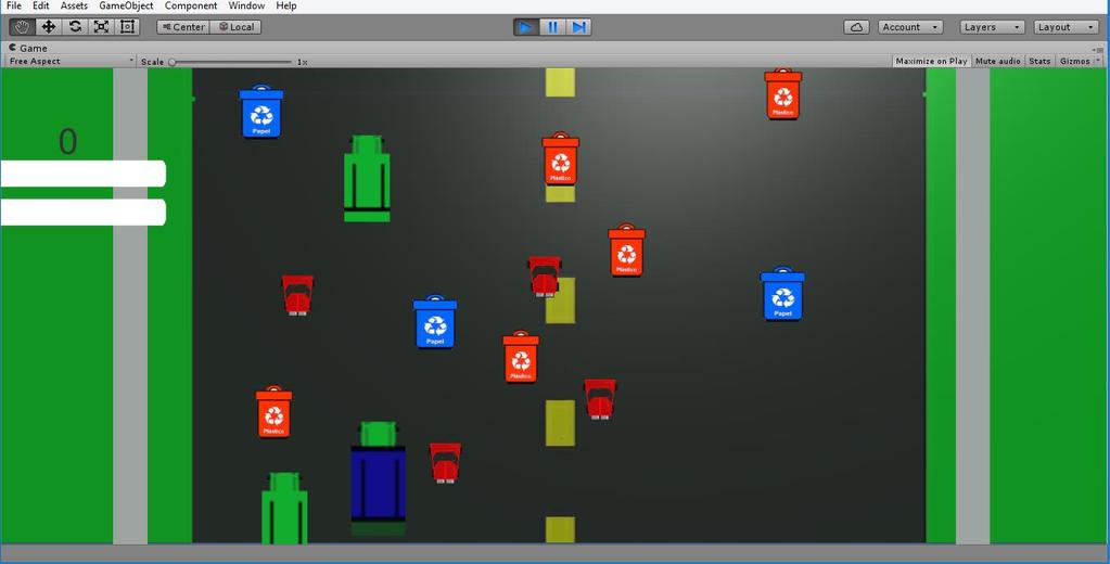 Figura 3: Imagem do jogo em execução 3.6 Códigos utilizados 3.6.1 Move caminhão using UnityEngine; using System.Collections; public class move_caminhao : MonoBehaviour public float speed = 3.
