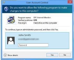 Instalação A instalação do GfK Digital Trends App é inteiramente automática. No entanto, note que é necessário ter permissões de administrador para efetuá-la. No Windows Vista, 7, 8 e 8.