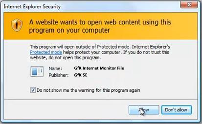 Ativando o complemento (add-on) no Microsoft Internet Explorer Por favor, reabra seu navegador!
