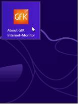 Nesta pasta, você encontrará o item "Sobre o GfK Digital Trends App".