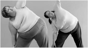 Indivíduos com quantidade excessiva de gordura também podem apresentar flexibilidade prejudicada.