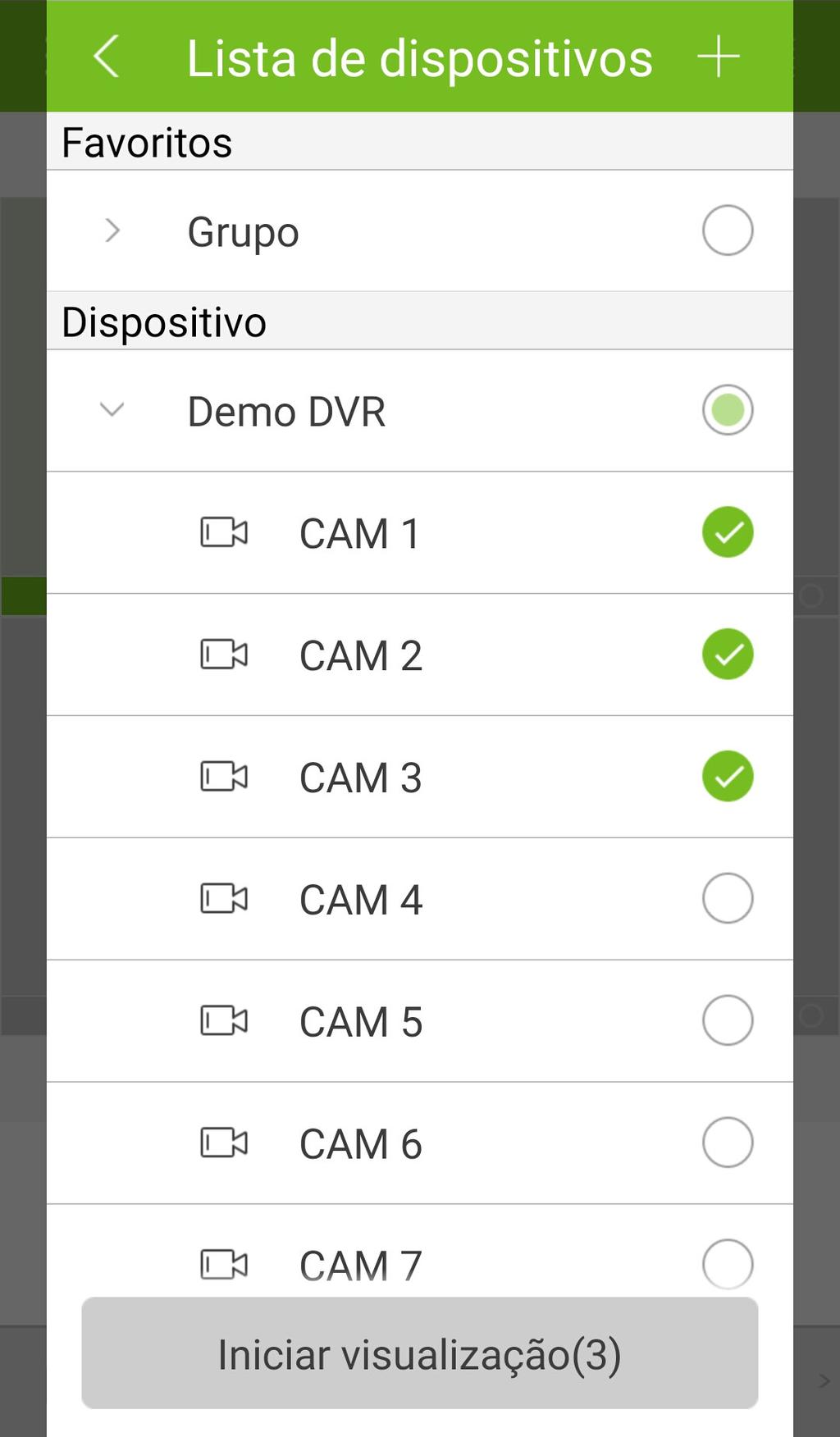 Lista de dispositivos Método 3: após adicionar um dispositivo, clique em Iniciar visualização para iniciar imediatamente a visualização do dispositivo.