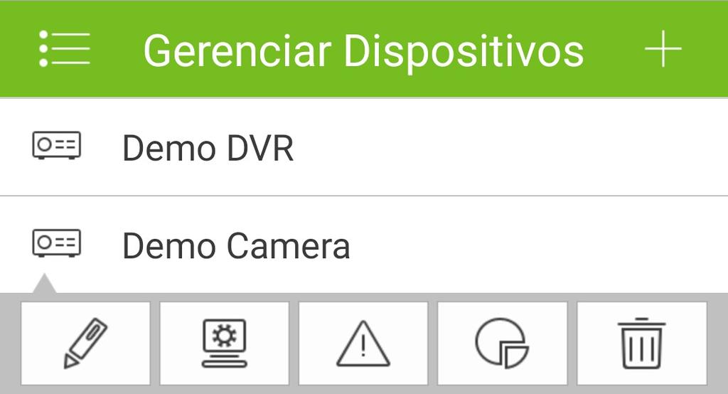 3.2. Gerenciar dispositivos No menu Gerenciar dispositivos, você pode adicionar um dispositivo, modificar as informações de um dispositivo, realizar a configuração remota, controlar saídas de alarme,