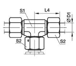 Acessórios para tubo hidráulico ISO (DIN 2 - cone º) DIN fittings ISO ( DIN 2/ carbon steel